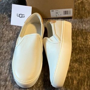 UGG Cahlvan Slip-on sneaker, never worn. Coconut Milk Leather